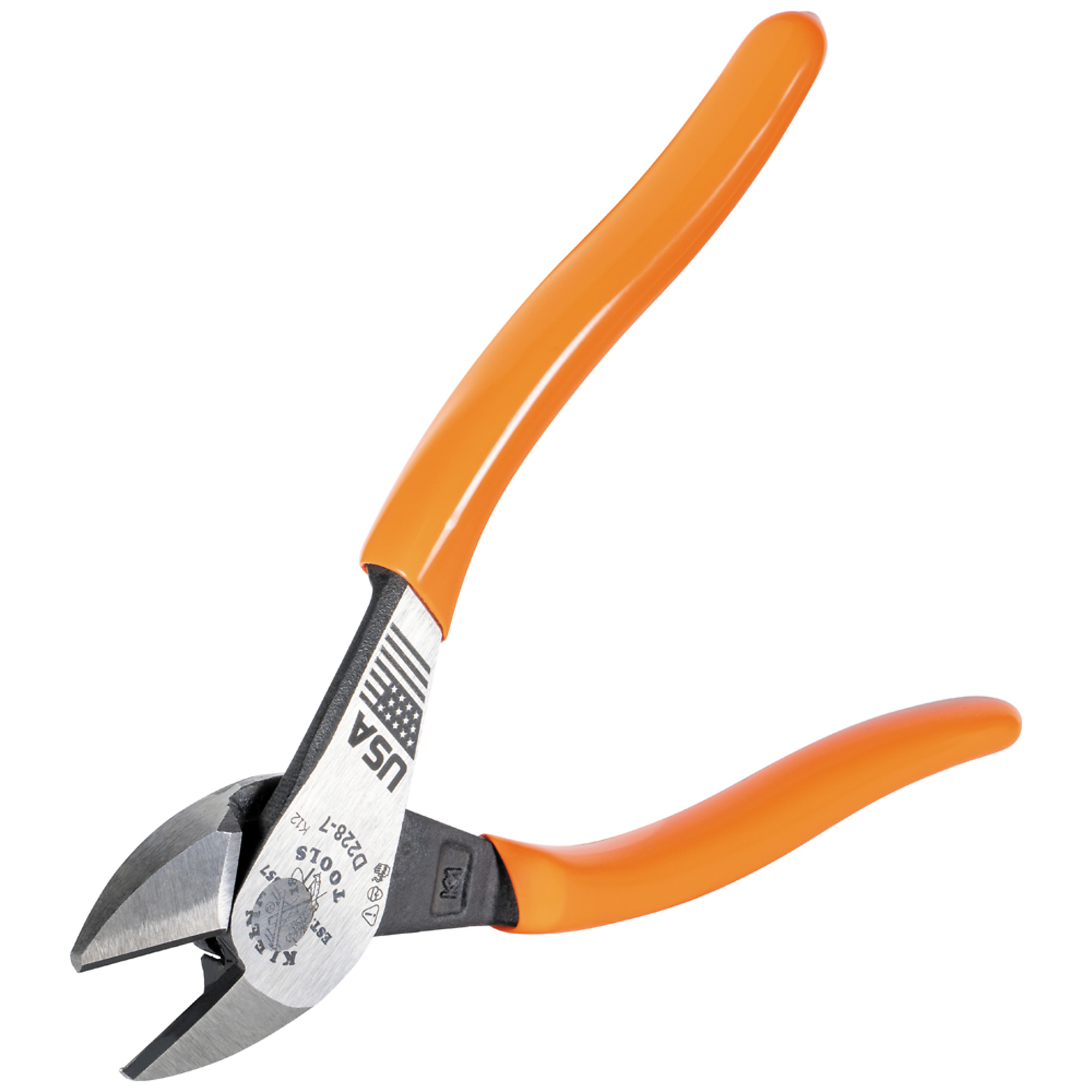Klein Tools High-Leverage Diagonal Cutting Pliers — 7in., Model# D228-7